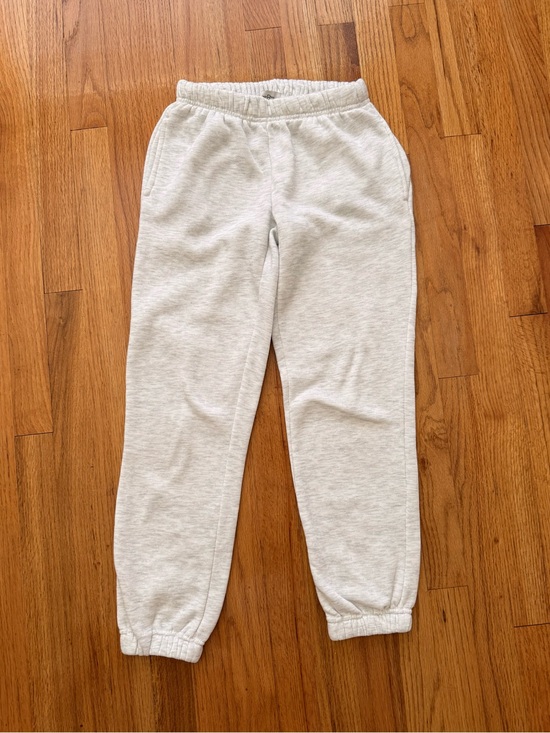 Faded Rose Pants - Grey stretch fleece sweatpants